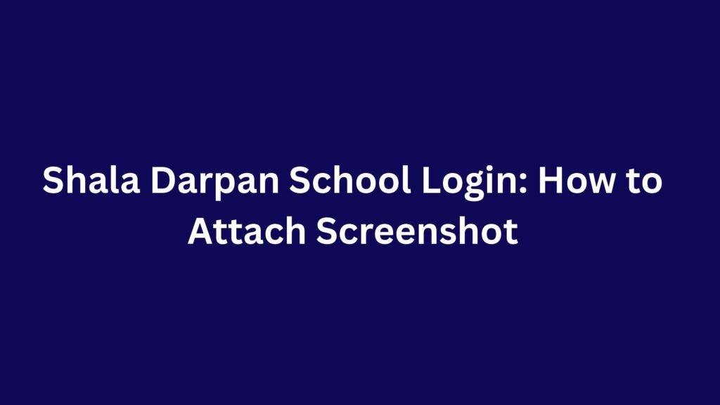 Attach Screenshot